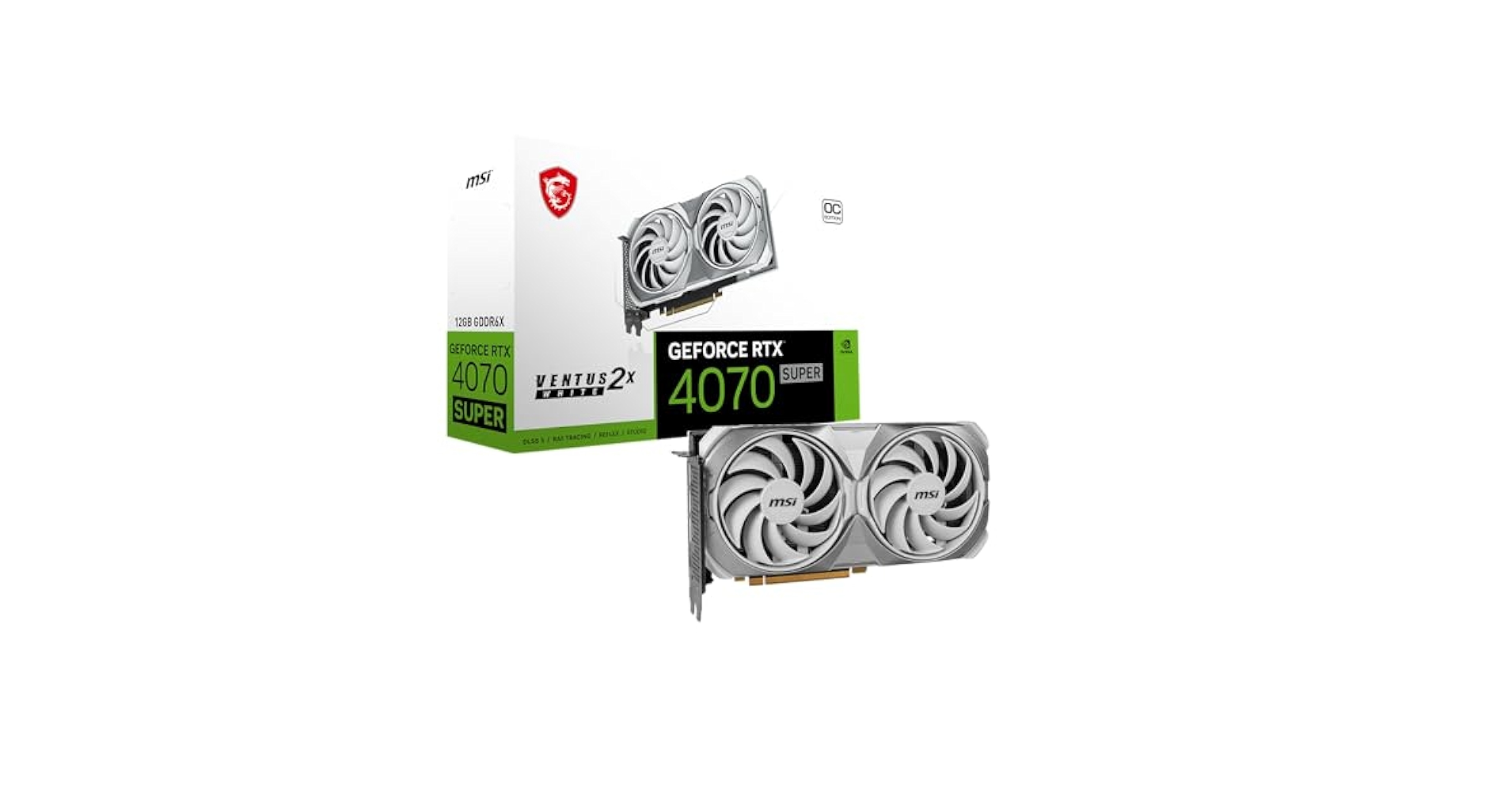 Amazon.com: MSI Gaming RTX 4070 Super 12G Ventus 2X White OC