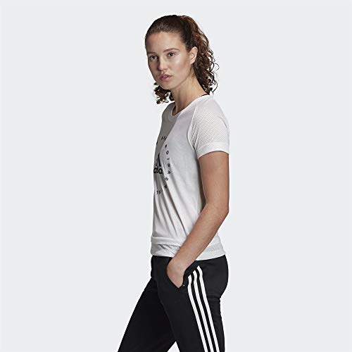 Adidas W Sp Tee T-Shirt, Donna, White, S