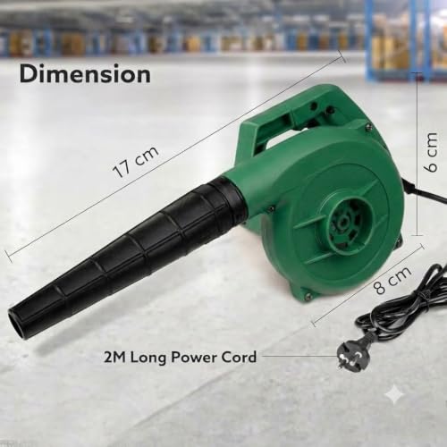 Image of TuRbOgLaSs CaR Blower (ANTI-VIBRATION) Unbreakable Plastic 600 W 16000RPM 90 Miles /Hour Electric Air Blower Dust PC Cleaner Forward Curved Air Blower