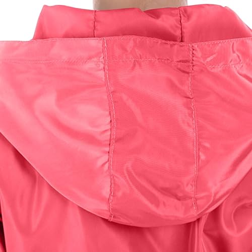 Rain Jacket for Baby Boys Solid Zip Hooded Windproof Slim Fit Raincoat Breathable Outerwear with Pocket2