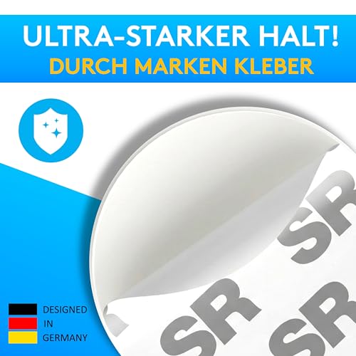 SilverRack® Türstopper Wand selbstklebend Weiß [10 Stück] - Wandpuffer als perfekter Schutz für Wand und Tür - Türpuffer Wandschutz als Türstopper für Türklinken gegen Türanschlag