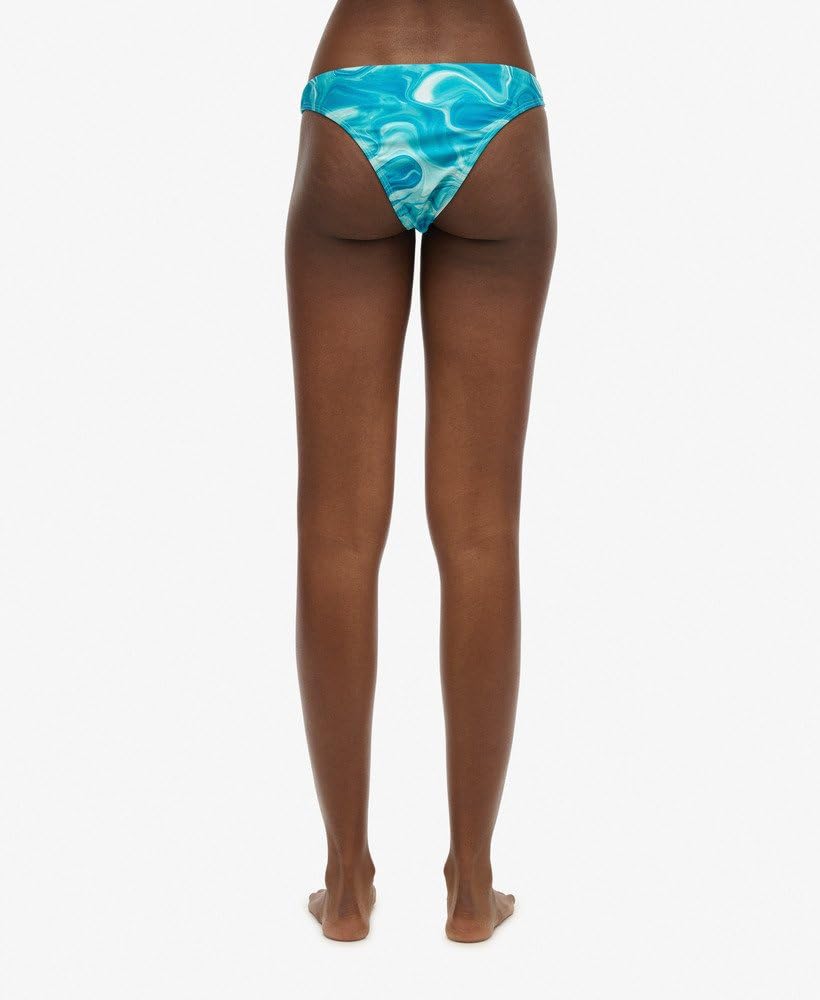Superdry Damskie wyrafinowane majtki bikini z nadrukiem