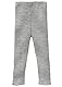 Strick-Leggings Baby & Kinder - 100% Bio-Merino – atmungsaktiv, warm & weich - Unisex Gr. 62 – 140 - nachhaltig & fair dehnbar - Made in Germany | Grau Gr. 110-116