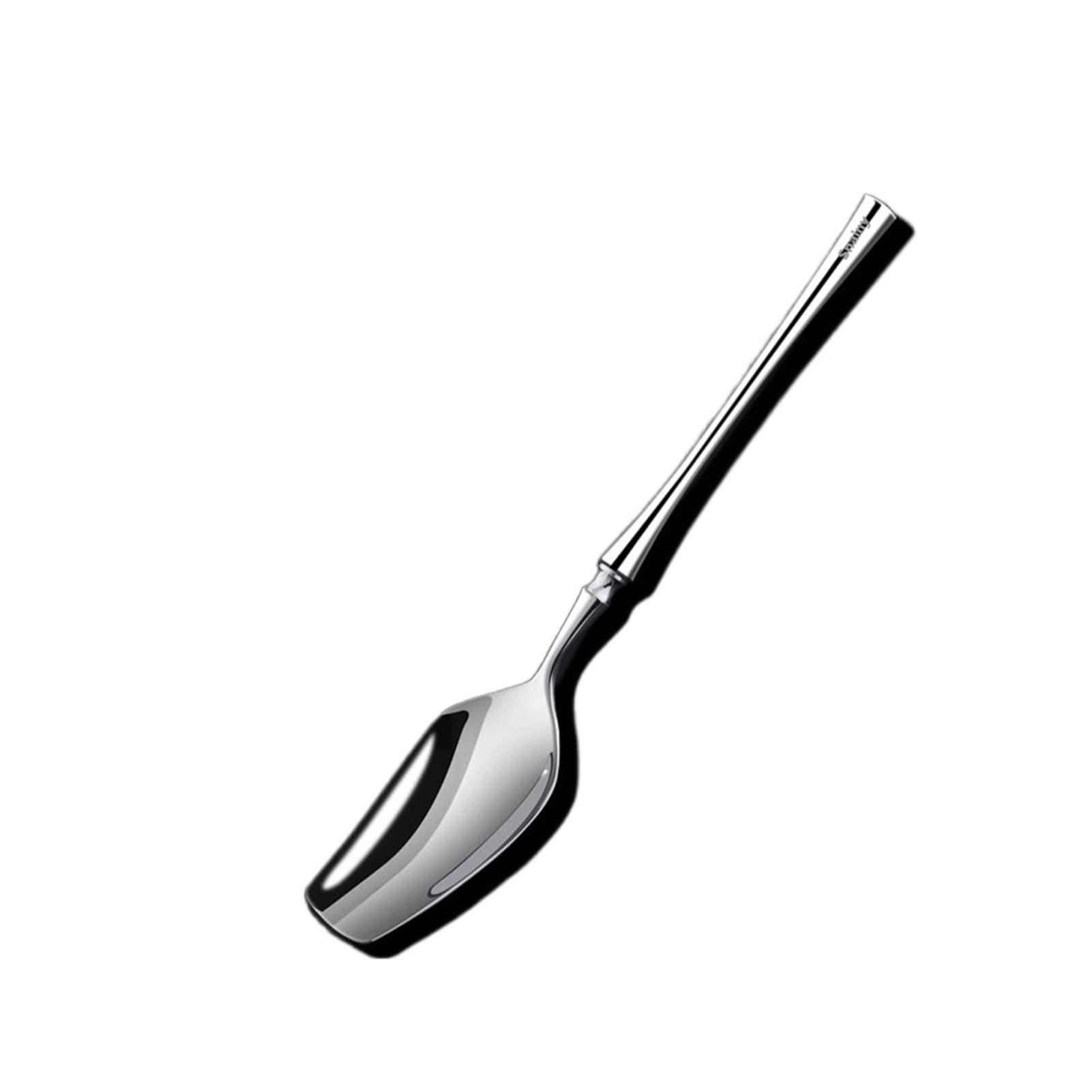 Cucchiaio da zuppa, Cucchiaio pasto in Acciaio Inossidabile, for Adulti, Riflettente a Specchio, Piccolo Resistente, caffè, Dessert, mestolo