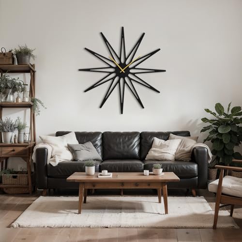 Reloj de pared metálico silencioso 30 pulgadas miniatura 3