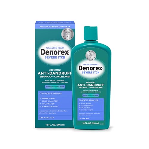 Denorex Severe Itch Anti-Dandruff Shampoo & Conditioner | 1.8% Coal Tar | Relieves Scalp Irritation...