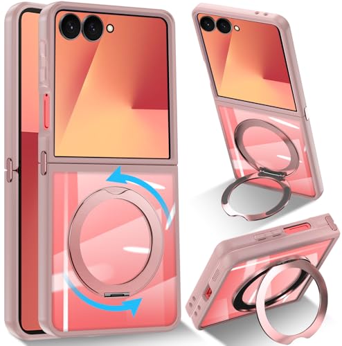 Galaxy Z Flip7 p P[X NA Jo[ 360x]X^h CΉ }Olbg  ܂肽݌^PCX}zOt X^h@\ MNV[ Z tbv7 یP[X ܂ px h~ (sN)