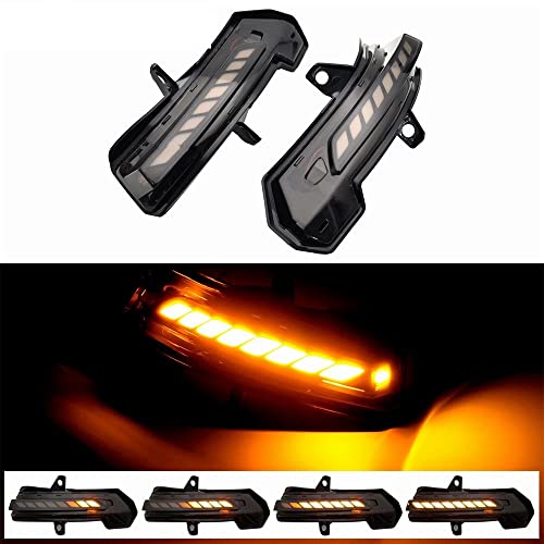 Luz intermitente LED dinámica de retrovisor para Cadillac XT4 XT5 XT6 2020 2021 4