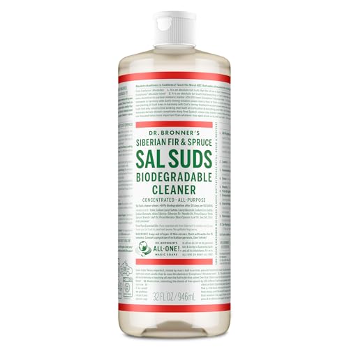 Dr. Bronner's Sal Suds Biodegradable Cleaner (32 oz) &ndash; All Purpose Pine Mop Detergent for Floors...