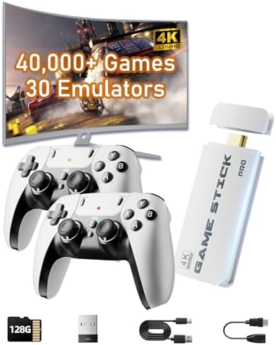 XYELLOWICON 2026 Retro Game Console: 40,000+ Classic Games, 4K HD...