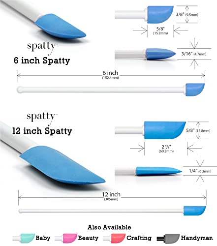 Spatty Daddy Kitchen Spatula Set (6 & 12 Inch Blue), Gifts for Mom & Grandma - image 7