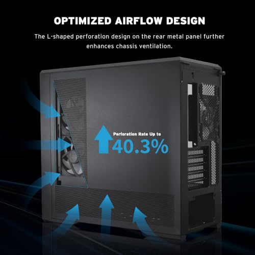 Image of Lian Li Vector V150 INF Micro ATX PC Case - Black (V150INFX) | 2 x 140mm & 1 x 120 mm ARGB PWM Fans, Supports Backconnect mATX & 360mm Radiator, Infinity Mirror Front Panel