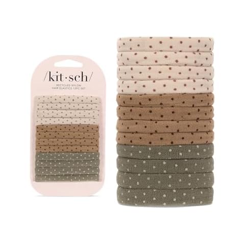 Kitsch Medium Polka Dot Hair Elastics 12pc Cover