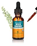 Herb Pharm Certified Organic Wild Cherry Bark Liquid Extract for Respiratory Support - 1 Ounce (DWCHER01)