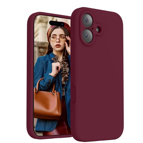 Image of FireNova Magnetic for iPhone 17 Case, Compatible with MagSafe, [Integrated Silicone Camera Control Button] [Camera Protection] Anti-Scratch Microfiber Lining Phone Case, 6.3 inch, Plum