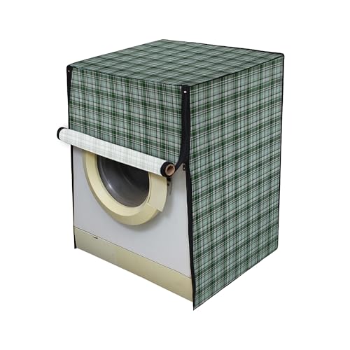 Image of Lithara Front Load Fully Automatic Washing Machine Cover for LG, Samsung, IFB, Whirlpool, Suitable for 5 kg & 5.5 Kg - Waterproof, Dustproof Cover (Print-8)