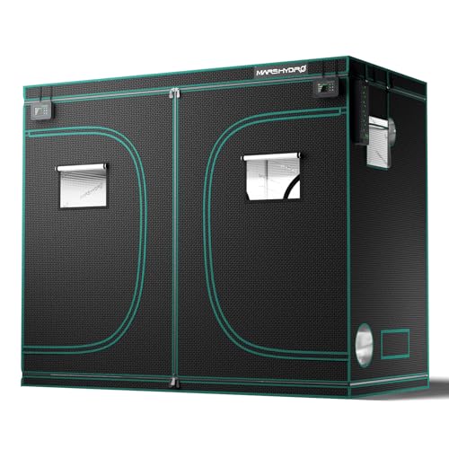 MARS HYDRO Growzelt 120x240x200cm,Indoor Grow Tent Reflektierende Mylar Zuchtzelte Hydrokultur,abnehmbaren Boden Tablett,für Pflanzen wachsen Raum
