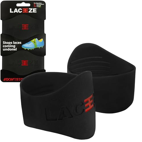 LACEEZE lace Band Football Boot Lace Cover Black
