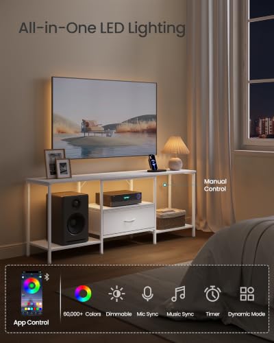Image of SONGMICS TV Stand for TVs Up to 80 Inches