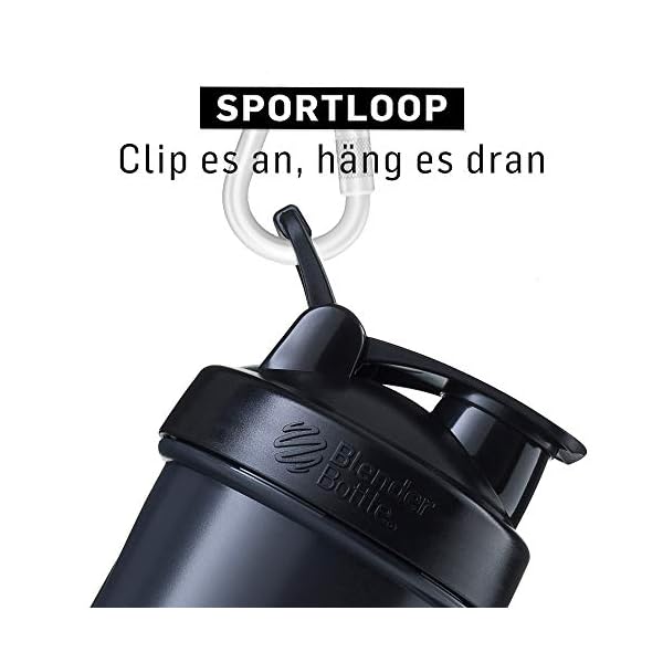 BlenderBottle ProStak Protein Shaker mit BlenderBall mit 2 Container 150ml und 100ml, 1 Pillenfach, optimal für Eiweiß… – Bild 3