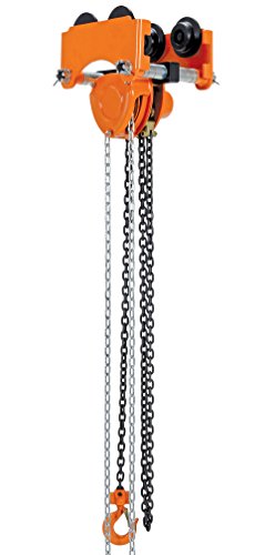 Vestil LOW-1P Push Low Headroom Combination Chain Hoist/Trolley, 1000 lbs Capacity, 2"-6" I-Beam Flange - Thumbnail 2