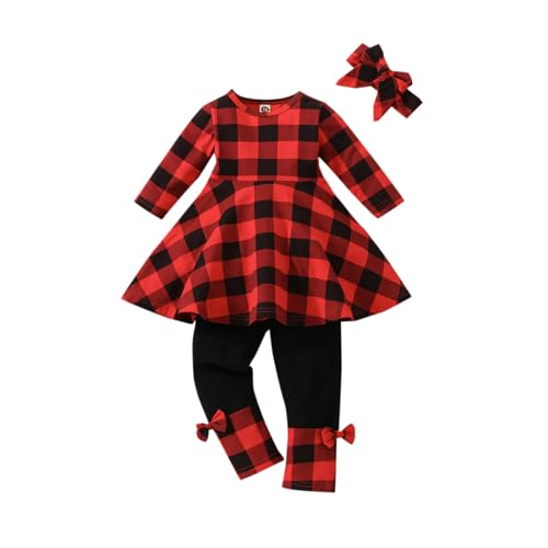 Toddler Baby Girl Christmas Clothes Fall Winter Clothes 1-6T Toddler Girls Outfits Infant Girl Clothing Set