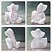 S patnaik Handmade Tilak Ganesha Idol for car Dashboard with Adhesive Small Statue Office Table Stiudy Décor, Cultured Marble-3.5 Inch, White (Handcrafted in India)