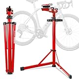 Keoslpy Upgraded Bike Repair Stand Max 176 lbs, Heavy Duty Bicycle Repair Stand, Portable Aluminum Bicycle Stand Manintenance Workstand for Any Bike, Heavy E-Bike, Mountain Bike and Road Bike