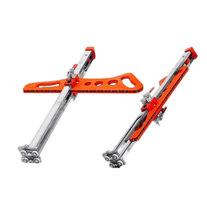 Upgraded Foldable Drywall Cutting Tool|Plasterboard Cutter|Gypsum Board Cutting|Hand Push Drywall Cutout|Safety Plasterboard Cutting Tool for Wall,Build,Decoration (Orange Dual Positioning 19 Wheels)