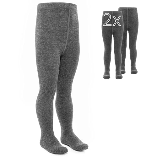 LaLoona 2er Pack Baby und Kinder Strumpfhose - Set 2x elastische...