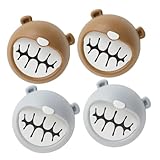 FUNNETOYU 4 Stück Handtuchhaken Ohne Bohren Selbstklebend Süßes Bärendesign Platzsparend Badezimmer Und Küche Installieren