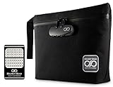 HELMET HEAD Smell Proof Bag + Grinder Card | Durable Water Repellent Odor Proof Stash Bag with...