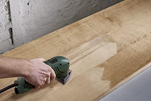 wolfcraft Easy-Fix Sanding Sheets for Wood/Metal, 95 mm, grain 40-180, 20 Pcs. I 1866000, Black, 3.74 x 3.74 inches - Image 2