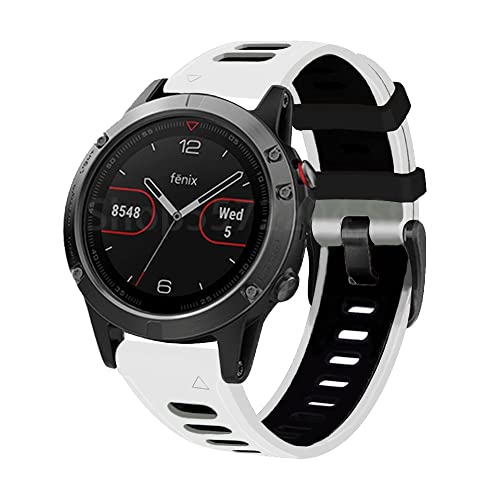 Correa de reloj de 22 mm para Garmin Fenix 5 y Forerunner 935 de silicona flexible 3