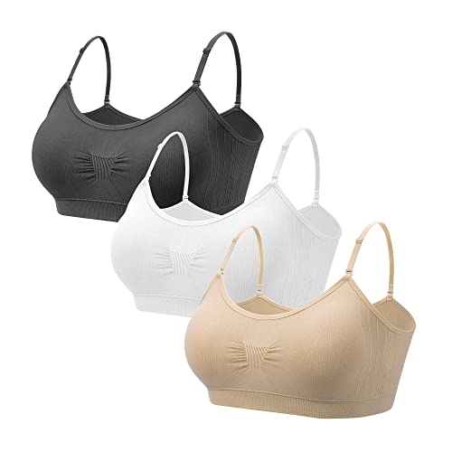 Coobie シームレス スクープネック ブラ, マルチカラー 3個パック, X-Largeの商品画像（Amazon）