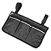 Akozon ZComfort Multifunctional Wheelchair Scooter Armrest Side Bag, Walker Hanging Pouch, Storage Organizer for Mobility Devices, Elderly, Disabled (Black)