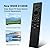 BN59-01385A Solar Frame TV Remote Replacement for Samsung Smart TV with Voice Bluetooth Rechargeable Solar Cell, Compatible with Samsung 2021-2024 Neo LED 4K Ultra HD TV, 4 Shortcut Buttons, Black