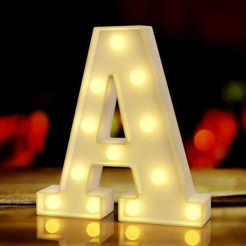 Marquee Light Up Letters A, LED Lights, Light Up Sign A, Bar Sign...