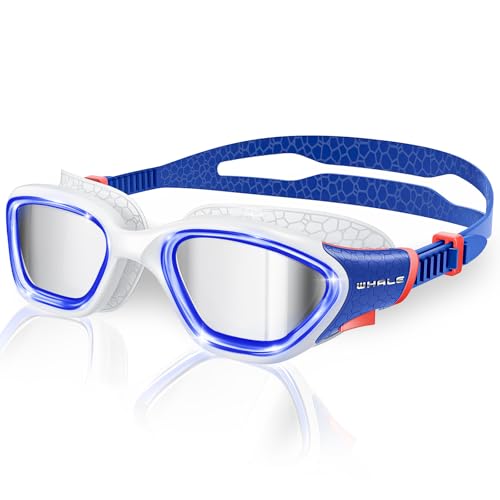 Image of Whale Swim Goggles Polarized Anti-Fog Lenses, Unisex | 100% UV Protection | Anti-Fog Goggles High Definition, Wide-Angle View