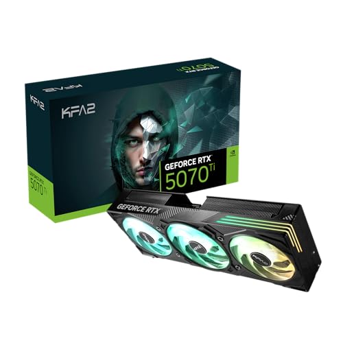 KFA2 GeForce RTX 5070 Ti EX Gamer 1-Click OC Xtreme Tuner App Control 16GB GDDR7 256-Bit DP 2.1b*3/HDMI 2.1b/DLSS 4/Gaming Grafikkarte