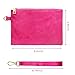 K.E.J. Clutch Purses for Women Wallet Wristlet Purses Hot Pink Wallet Small Purse Wristlet Handbags Zipper Purse for Women Ladies Christmas Gifts