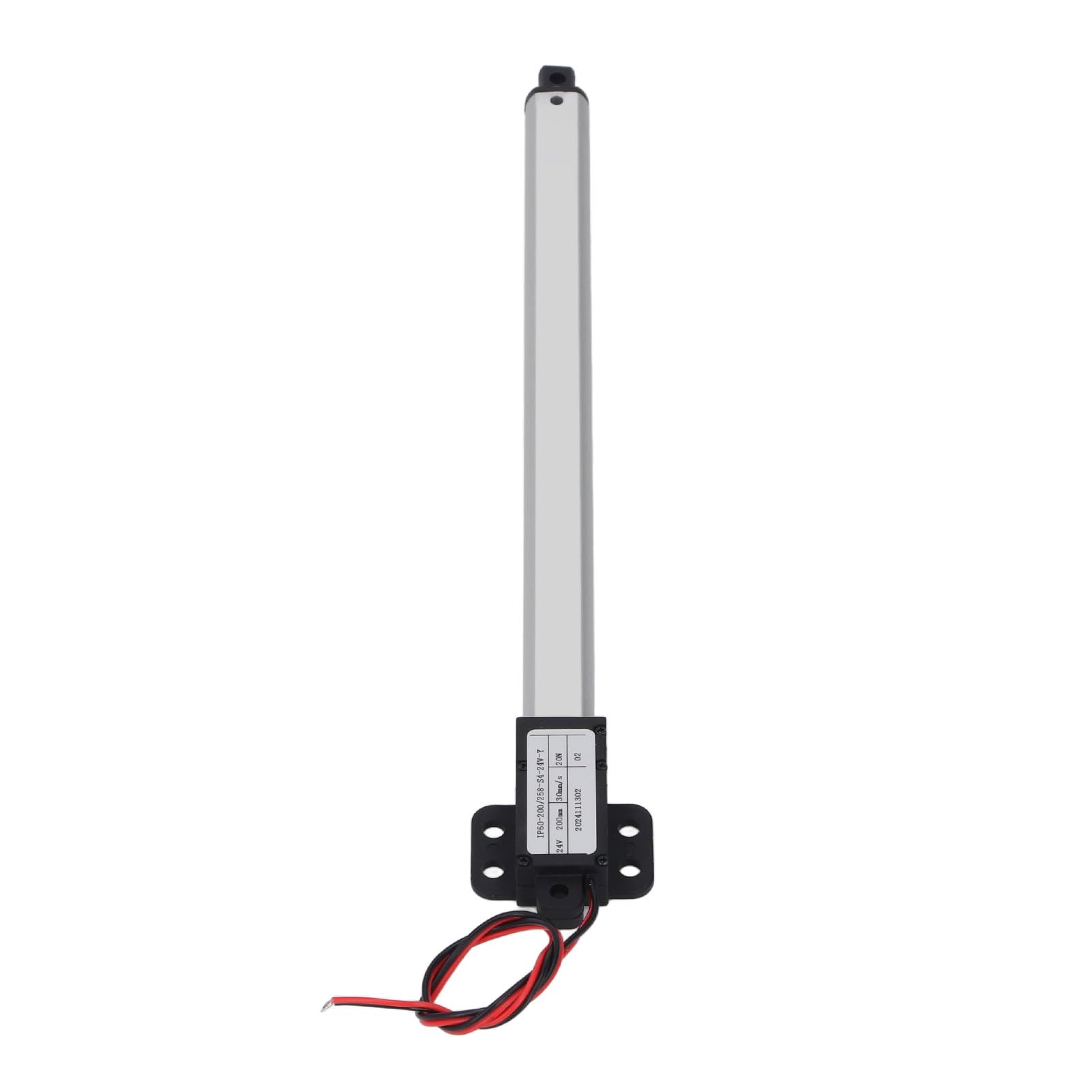 Mini elektryczny siłownik liniowy 24V DC 200mm skok 20N ciąg automatyczne wysuwanie chowanie do maszyn rolniczych automatyka domowa aluminiowa konstrukcja ABS