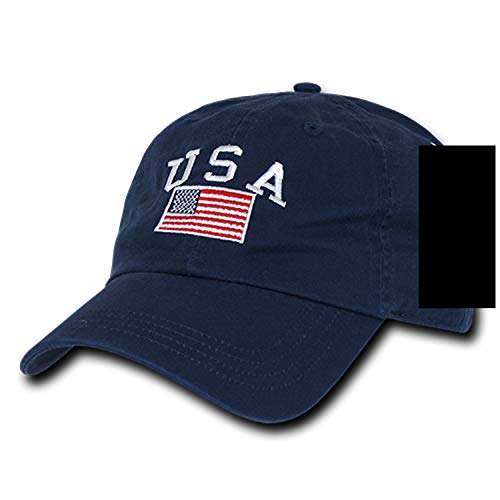 Rapid Dominance Polo Style USA Caps, USA Navy