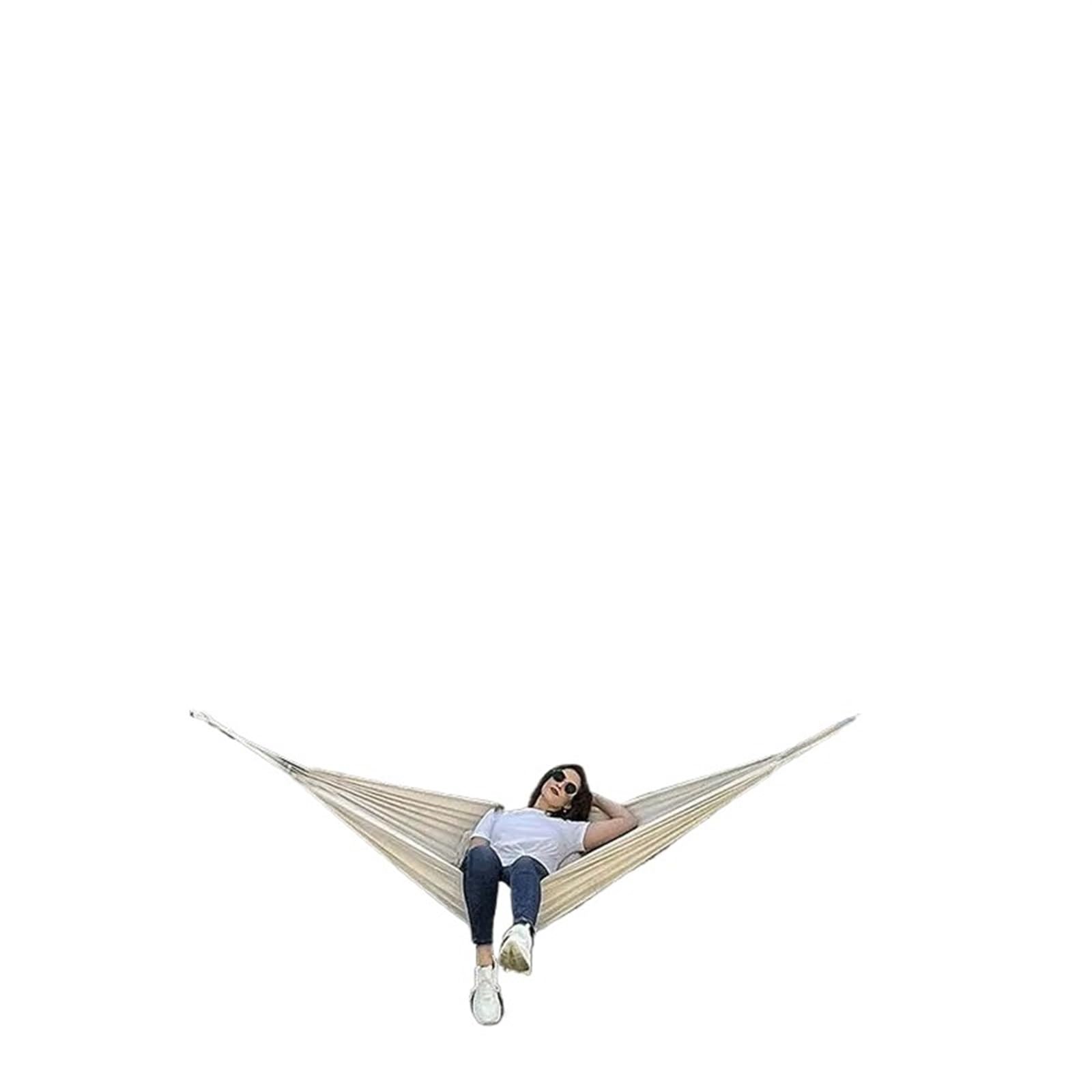 Amaca da Campeggio 1-2 Persone Viaggio Spiaggia Riposo Portatile Letto sospeso Sedia Mobili Giardino Domestico Piscina Altalena Amaca da Esterno per l'escursionismo, Il Campeggio(1peoplewood)