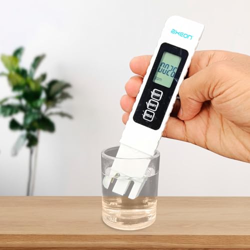 Image of AXEON A4 Digital 3-in-1 TDS Meter | Water Quality Tester for TDS, EC & Temperature with LCD Display | 0-9990 PPM Range | Ideal for RO Systems, Labs, Aquariums & Drinking Water