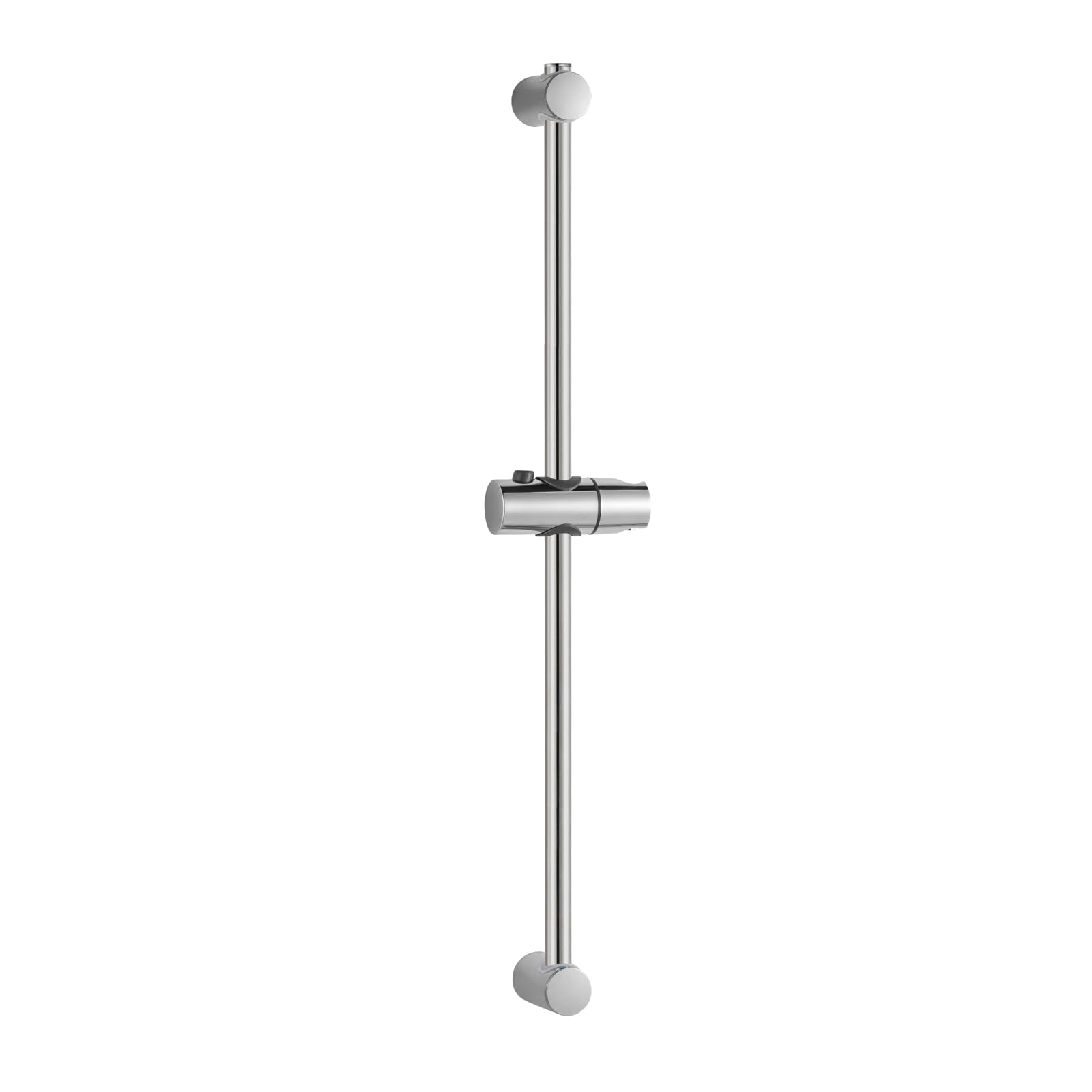 OFFO Duschset Duschstange Brausestange 90cm,Wandmontierte Duschstange mit Duschbrausehalterung, Verstellbarer Abstand, Anpassung an vorhandene Bohrlöcher, Chrom