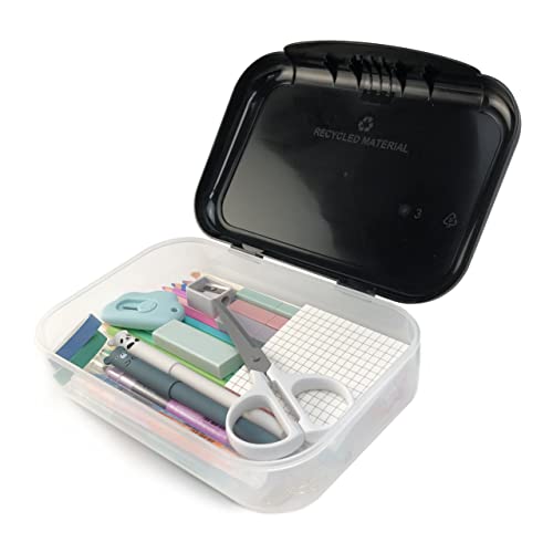 Image of ZIPIT: Recycled Plastic Pencil Box - Rainbow - Large Capacity Case, Colorful Stationery Organizer, School Supplies-Toys Holder, Snap Close, Kids