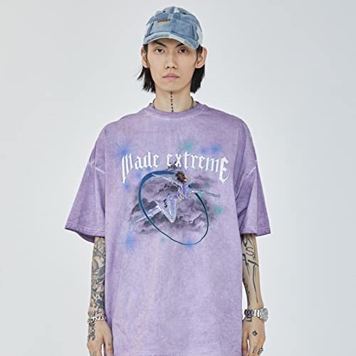 T-shirt Harajuku en coton ample pour vos sorties urbaines d'été