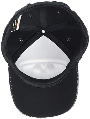 Dc Comics Boys' Super Hero Baseball Cap - 3D Superman, Batman, Justice League Hat (2T-7), Size 2-4T, Batman Black/Yellow Logo #TOP2