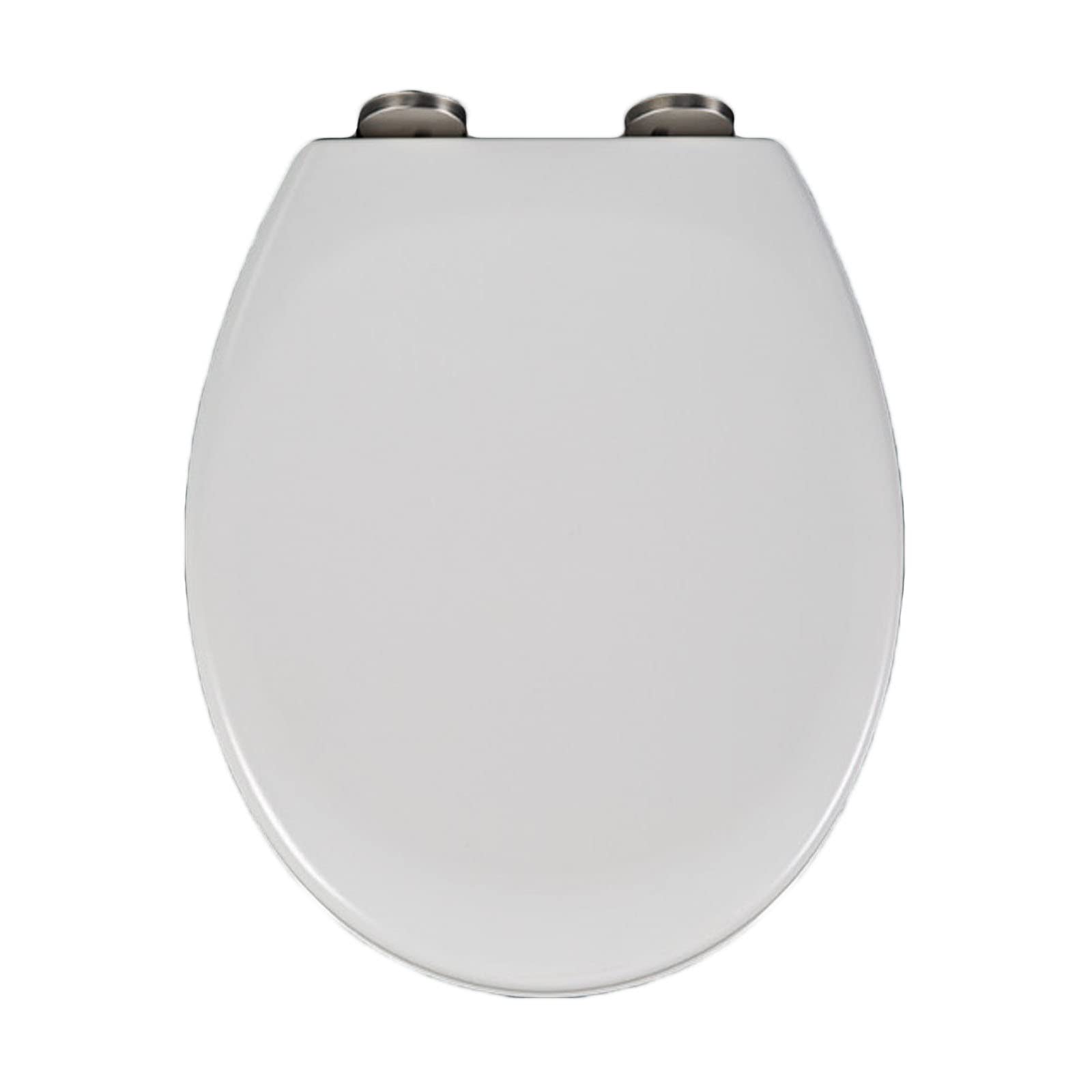 Ibowz One Color Toilet Seat, Oval Slow-Close Adjustable Hinges, Pp Material, 37X44cm